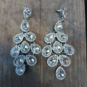 Glamorous Crystal Chandelier Earrings